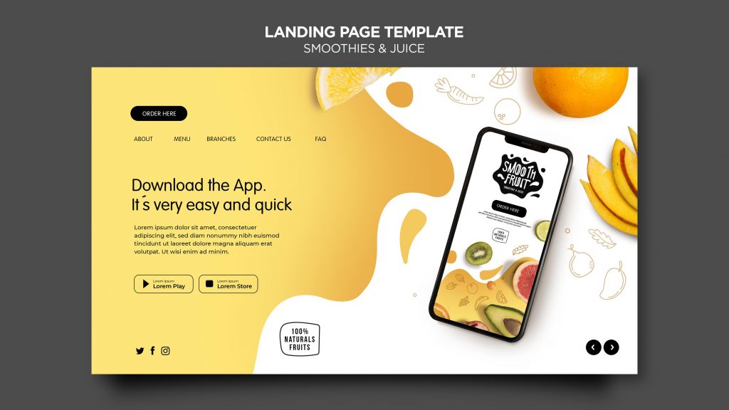 Landing page