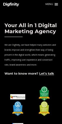 Mobile-Friendly Responsive Design - Digfinity